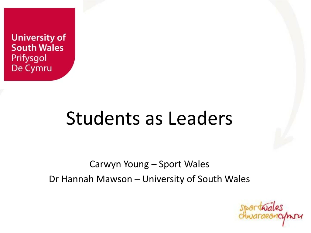 students as leaders carwyn young sport wales