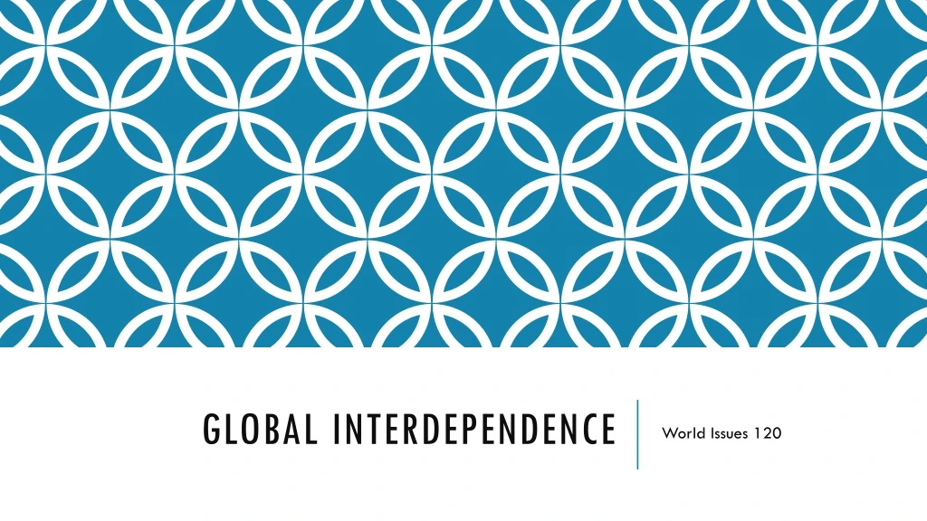 global interdependence