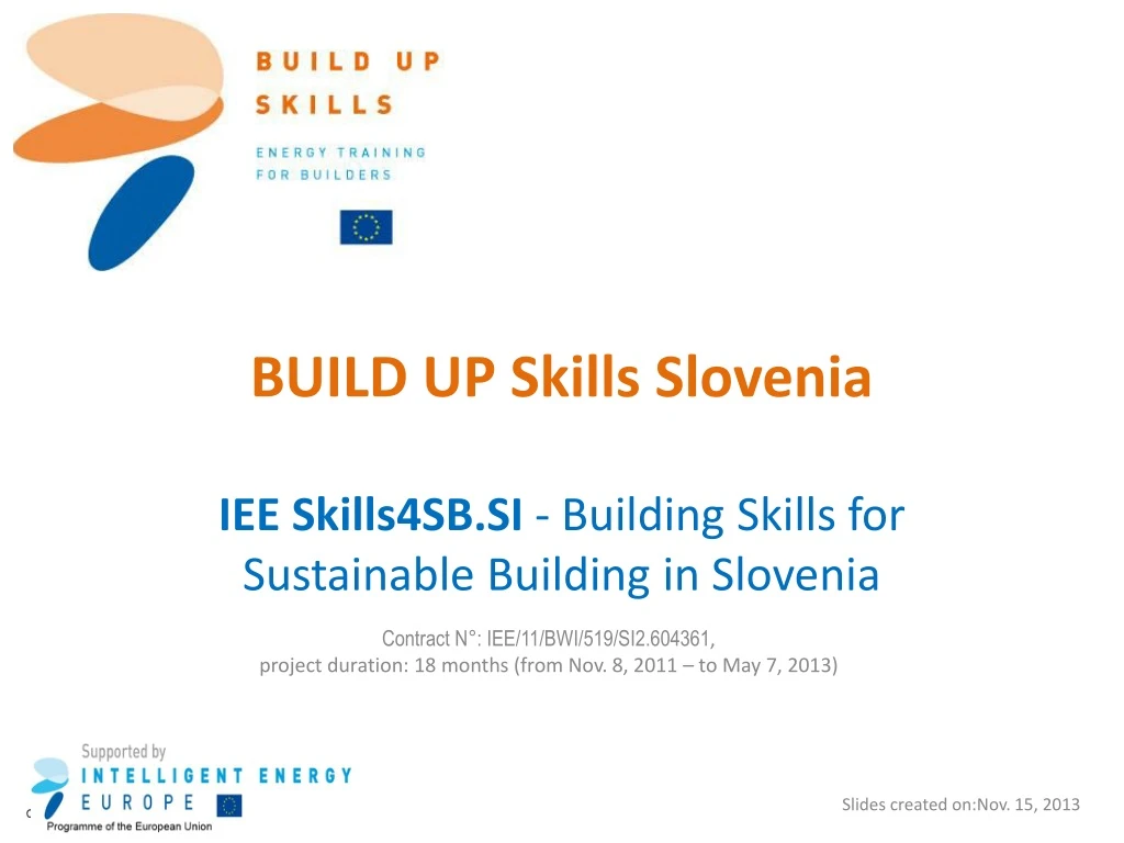 build up skills slovenia