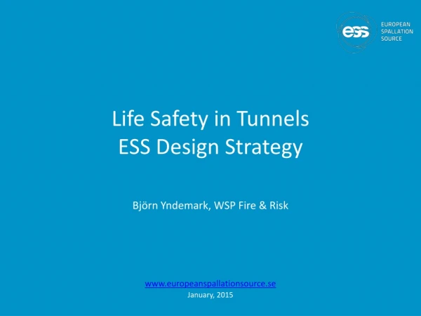 Life Safety in Tunnels ESS Design Strategy