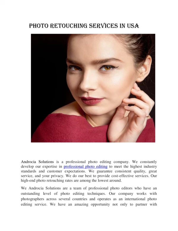photo retouching services in usa