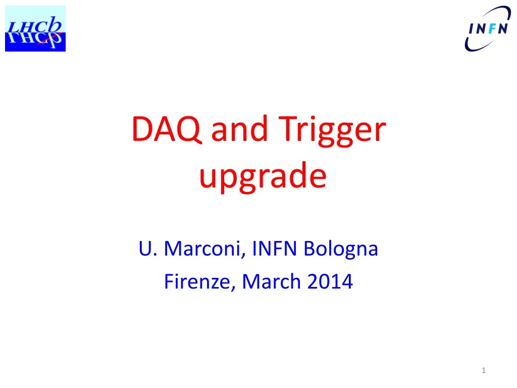 daq and trigger upgrade