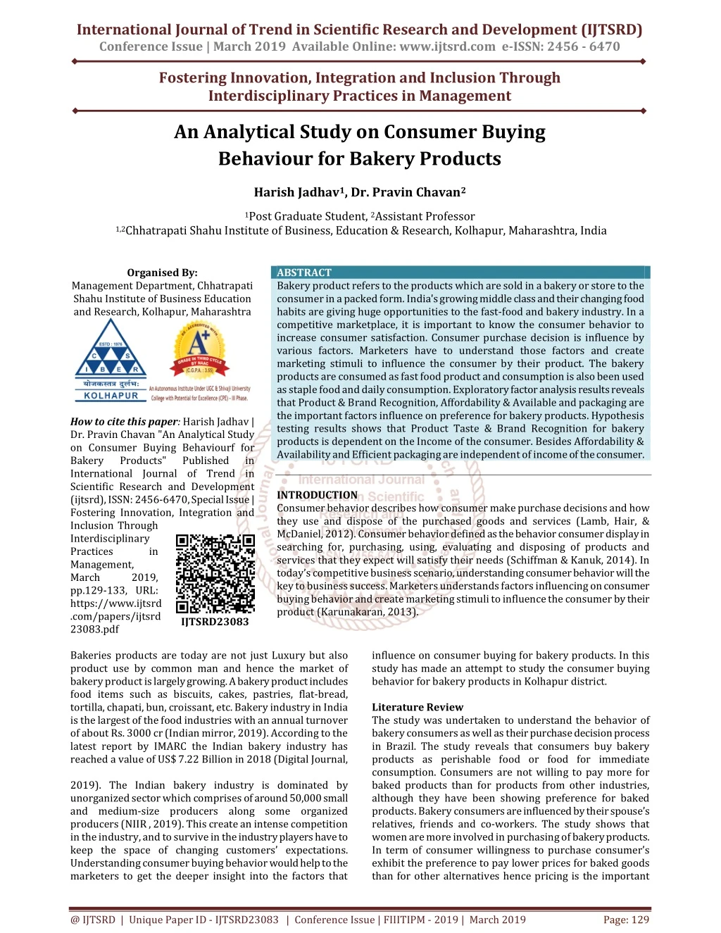 international journal of trend in scientific