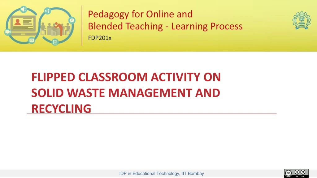 flipped classroom activity on solid waste management and recycling