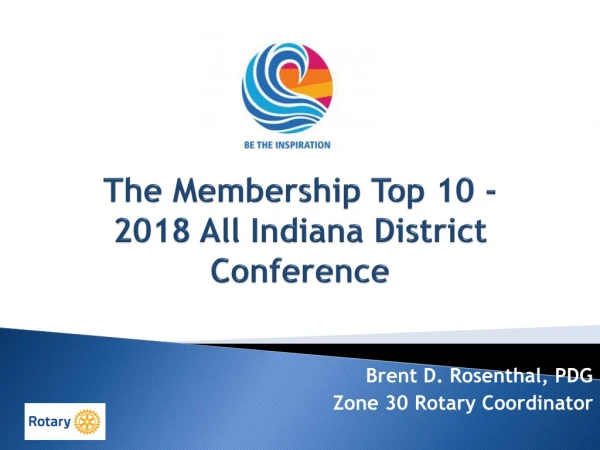 The Membership Top 10 - 2018 All Indiana District Conference
