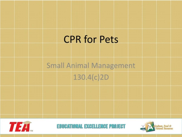 CPR for Pets