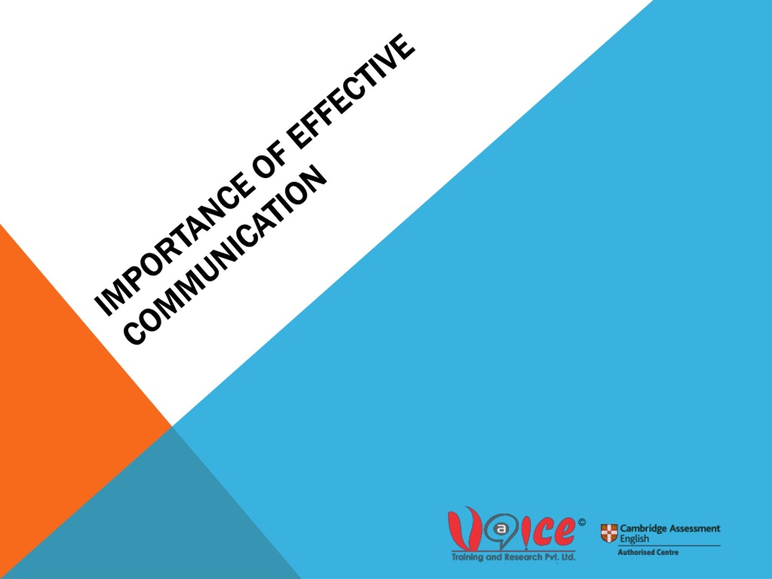 PPT - Importance of Effective communication PowerPoint Presentation ...