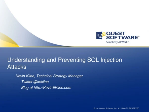Understanding and Preventing SQL Injection Attacks