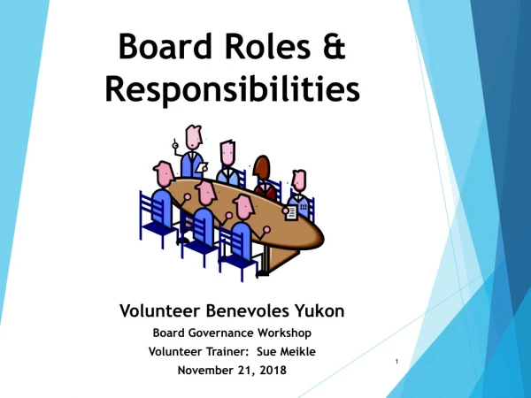 Board Roles &amp; Responsibilities