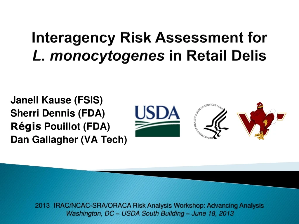 interagency risk assessment for l monocytogenes in retail delis