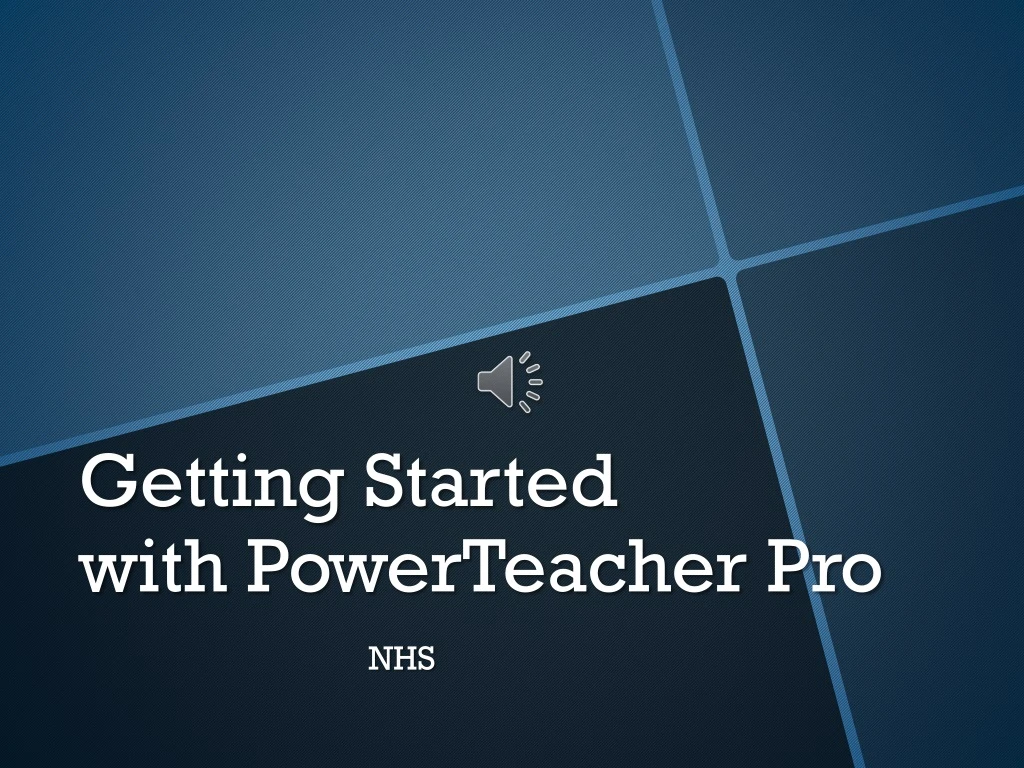 getting started with powerteacher pro