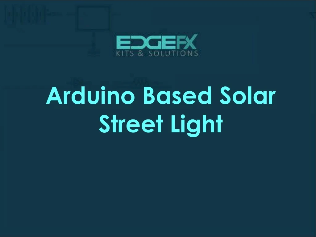 arduino based solar street light