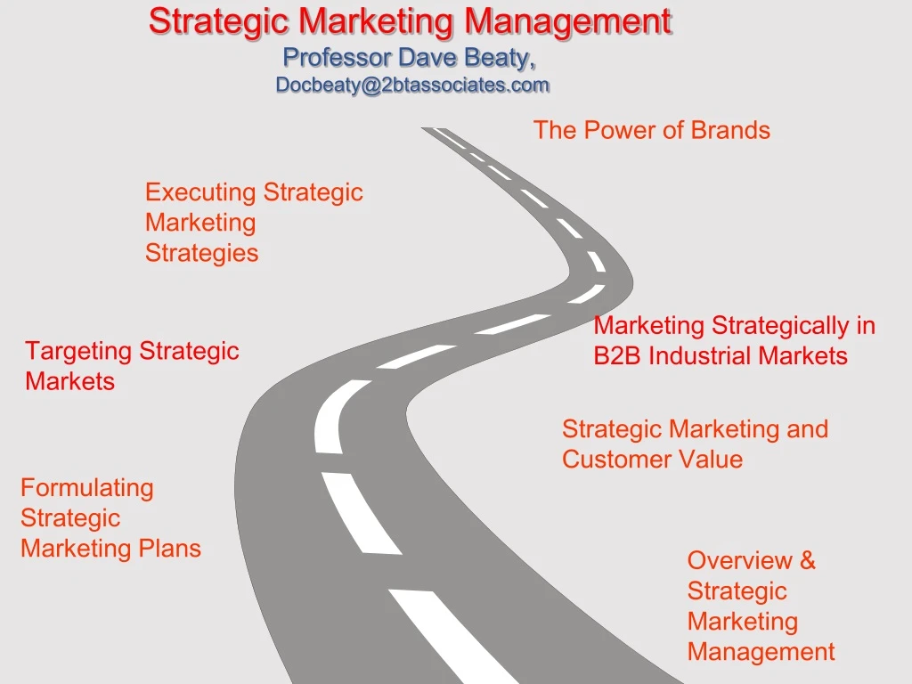 strategic marketing management professor dave