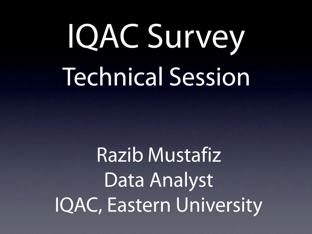 iqac survey