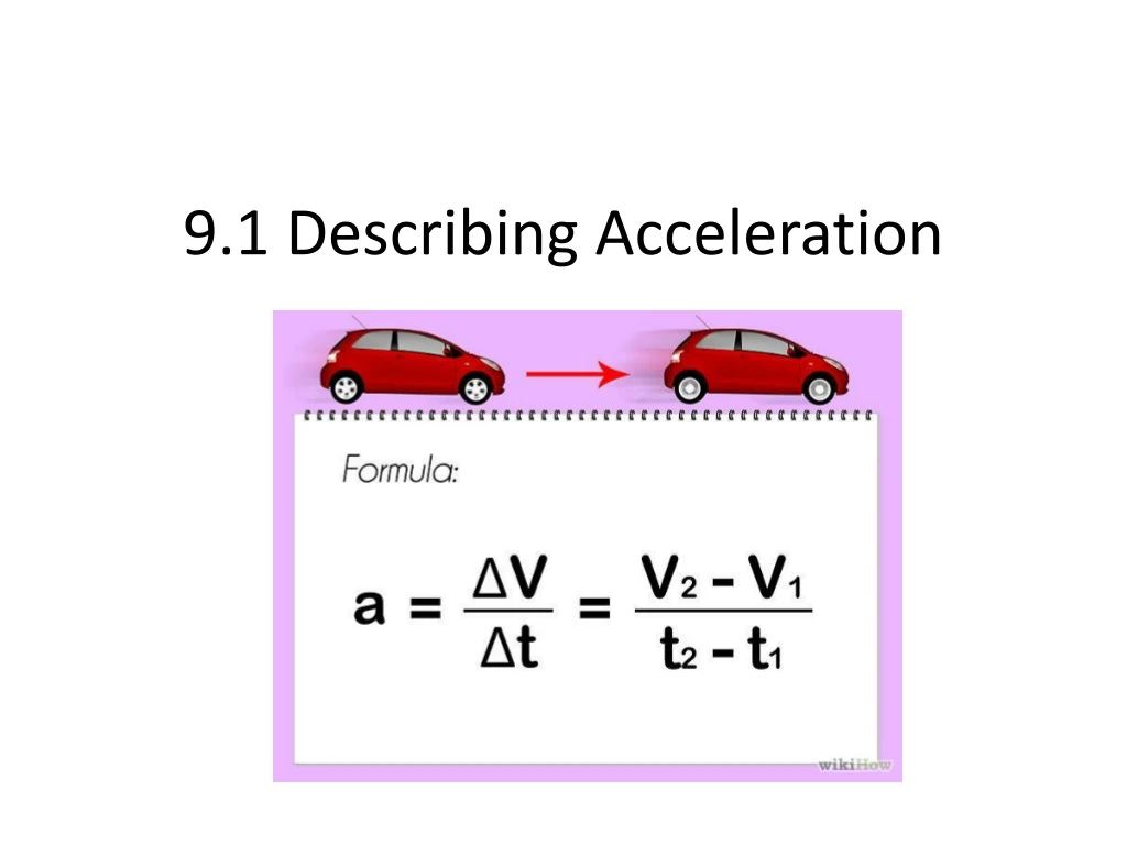 9 1 describing acceleration