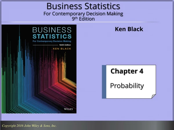 Business Statistics For Contemporary Decision Making 9 th Edition