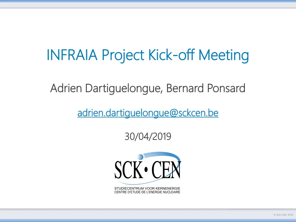 infraia project kick off meeting adrien