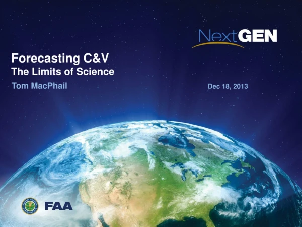 Forecasting C&amp;V The Limits of Science