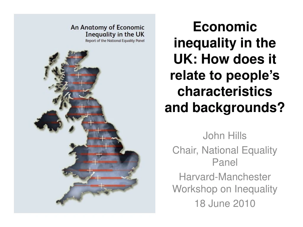 economic inequality in the uk how does it relate to people s characteristics and backgrounds