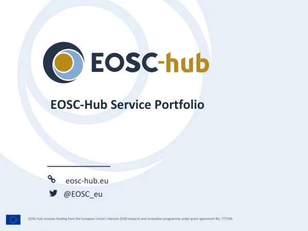 EOSC-Hub Service Portfolio