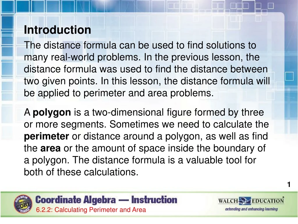 introduction the distance formula can be used