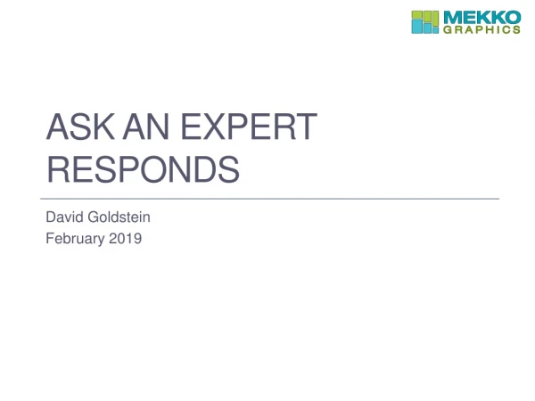 ASK an Expert Responds