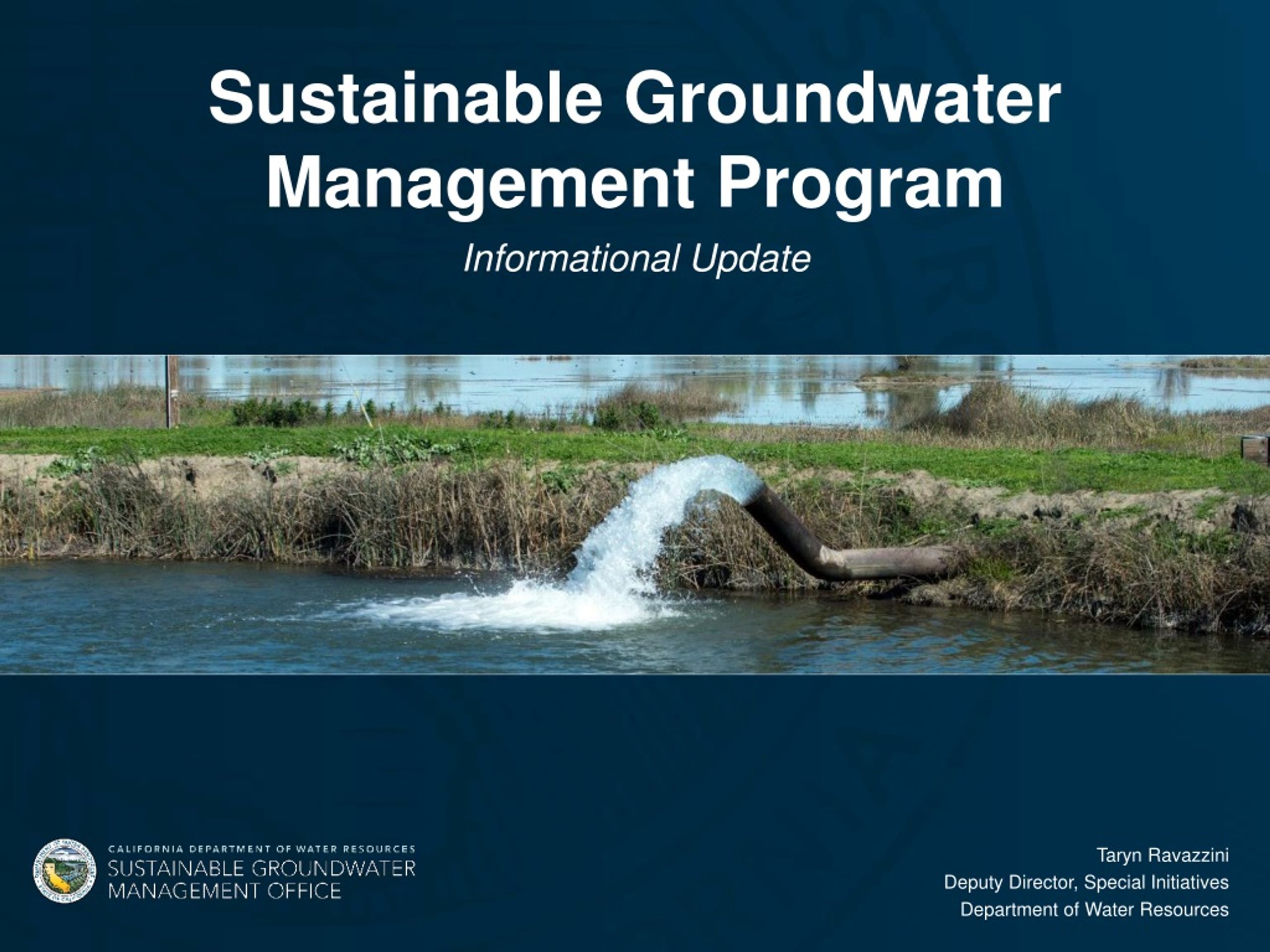 PPT - Sustainable Groundwater Management Program PowerPoint ...