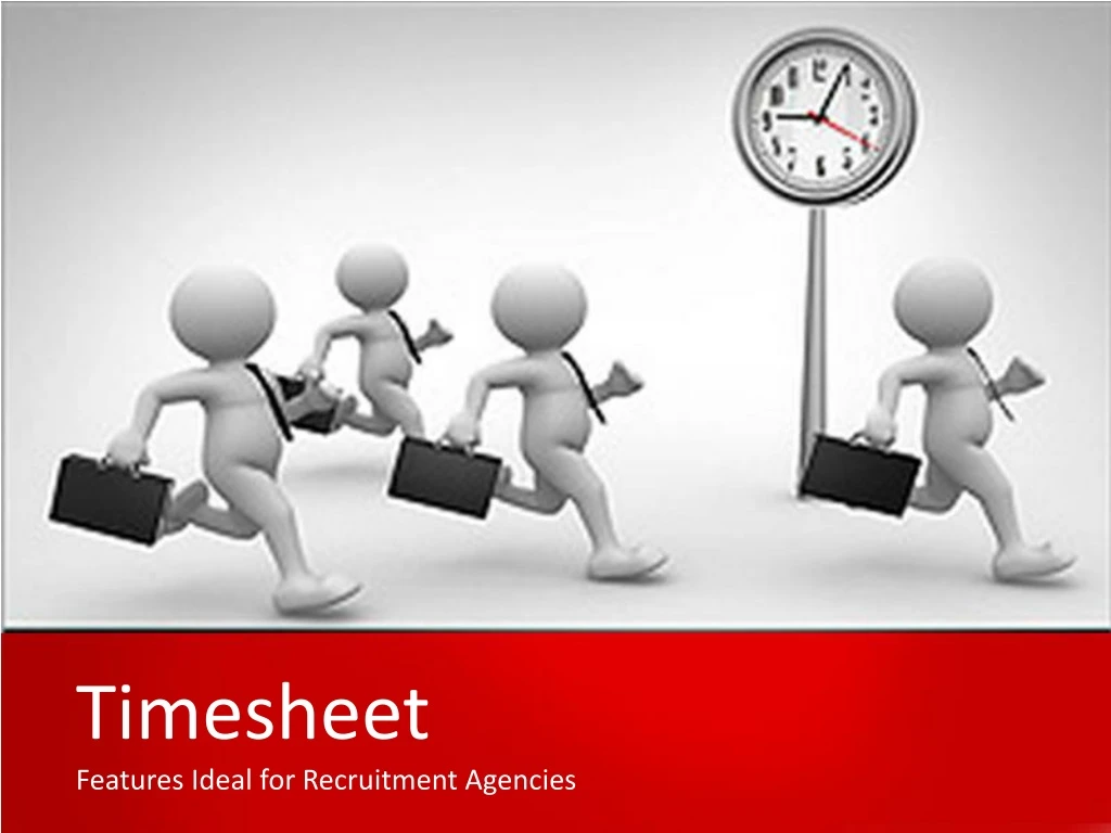 timesheet features ideal for recruitment agencies