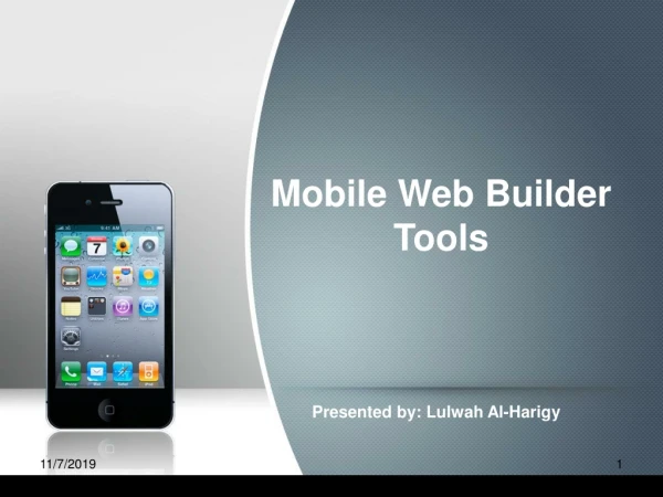 Mobile Web Builder Tools