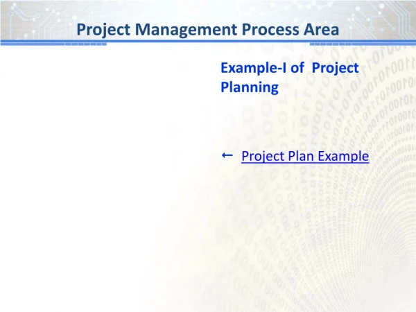 Project Management Process Area