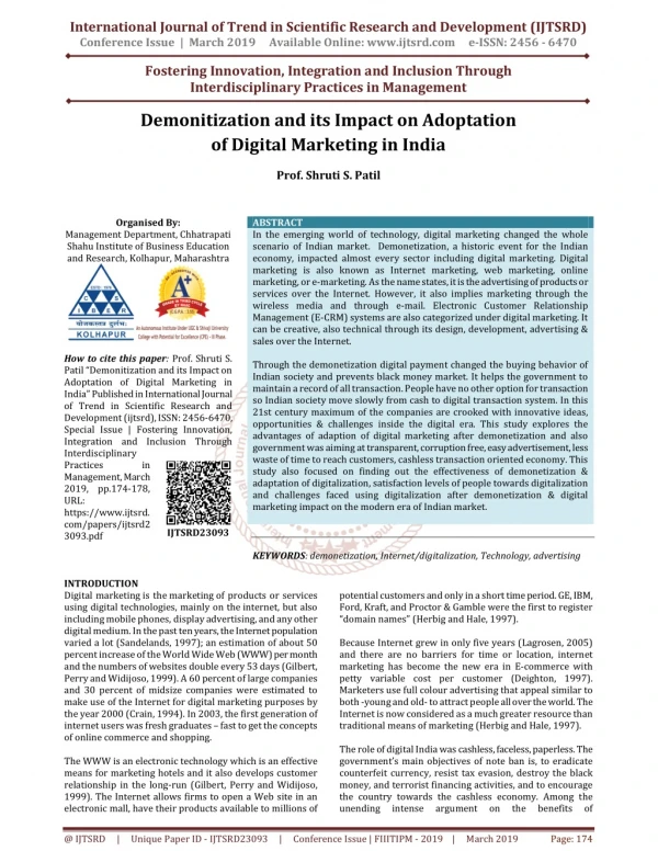 international journal of trend in scientific
