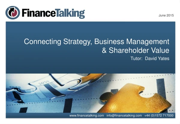 Connecting Strategy, Business Management &amp; Shareholder Value
