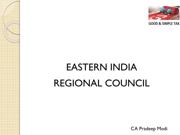 EASTERN INDIA REGIONAL COUNCIL