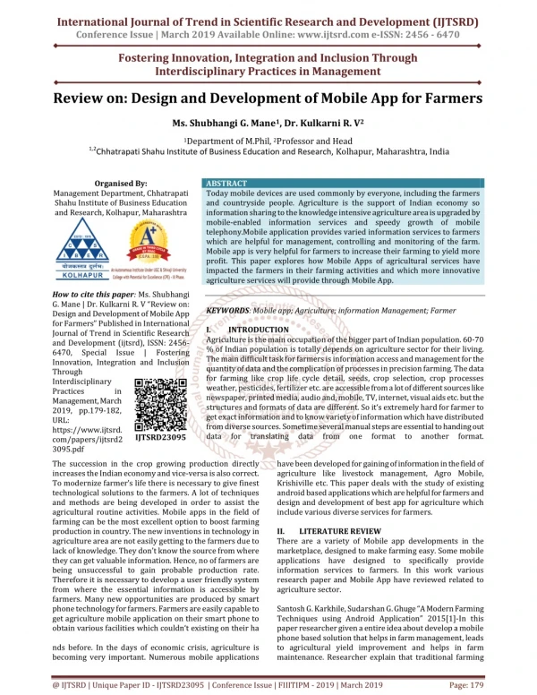 international journal of trend in scientific