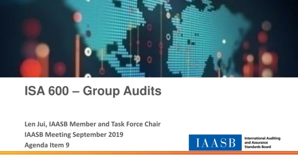 ISA 600 – Group Audits