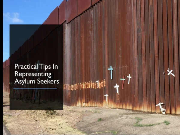 Practical Tips In Representing Asylum Seekers