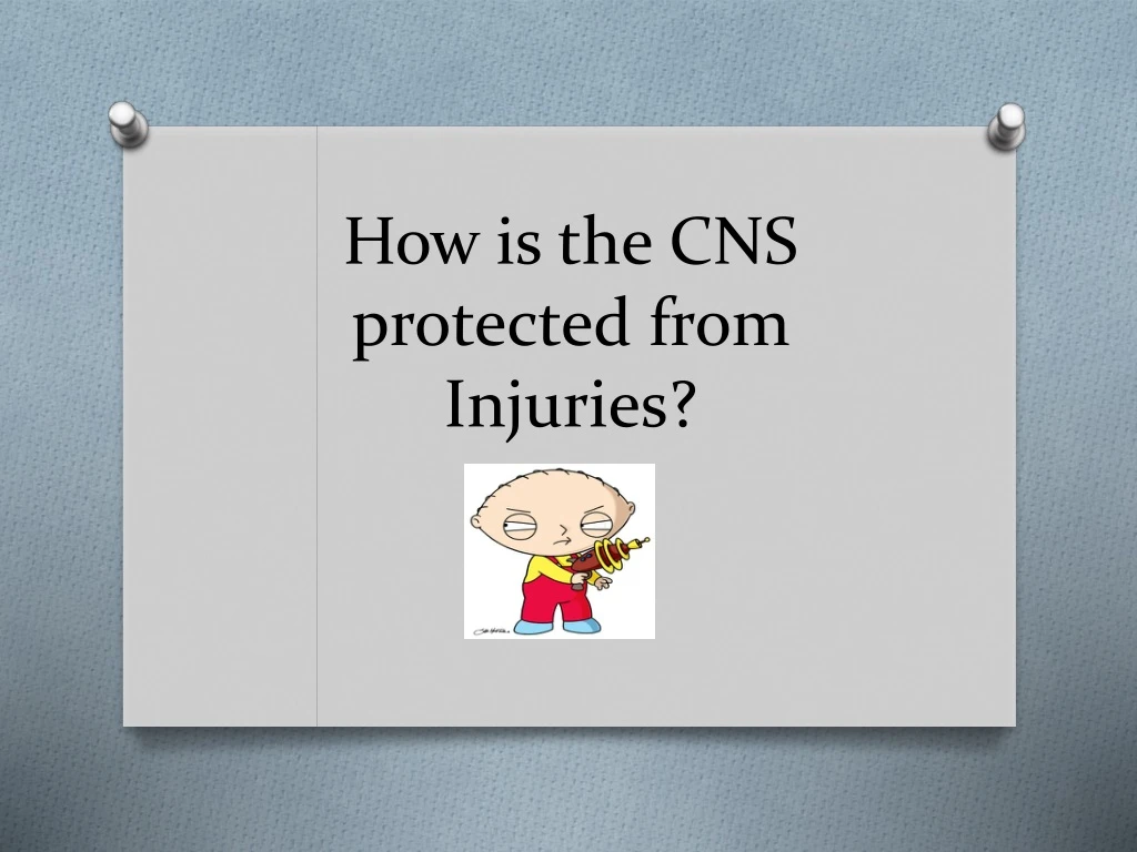 how is the cns protected from injuries