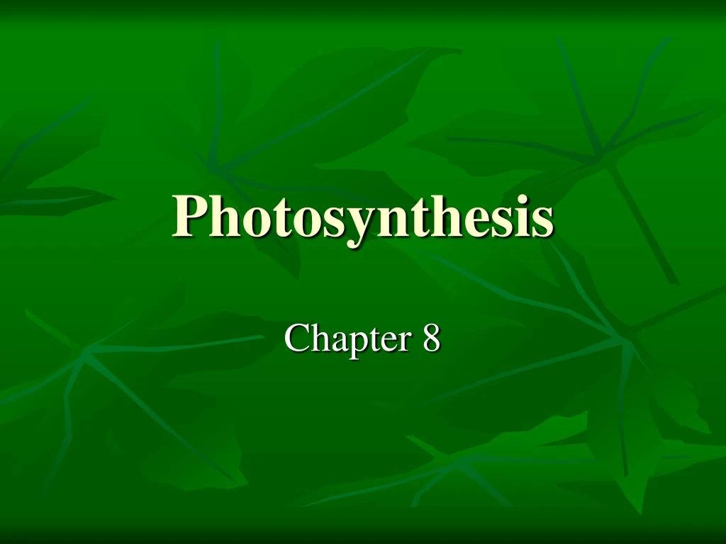 photosynthesis