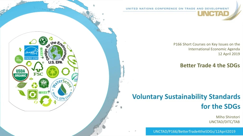 voluntary sustainability standards for the sdgs