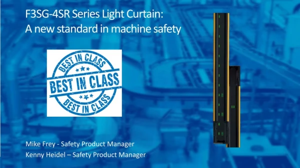 F3SG-4SR Series Light Curtain: A new standard in machine safety