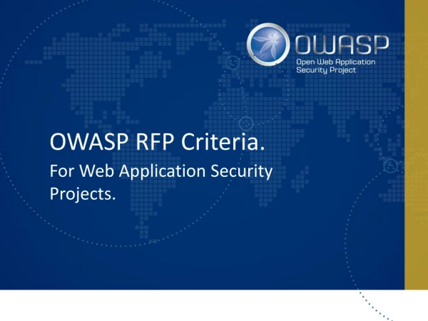 OWASP RFP Criteria.