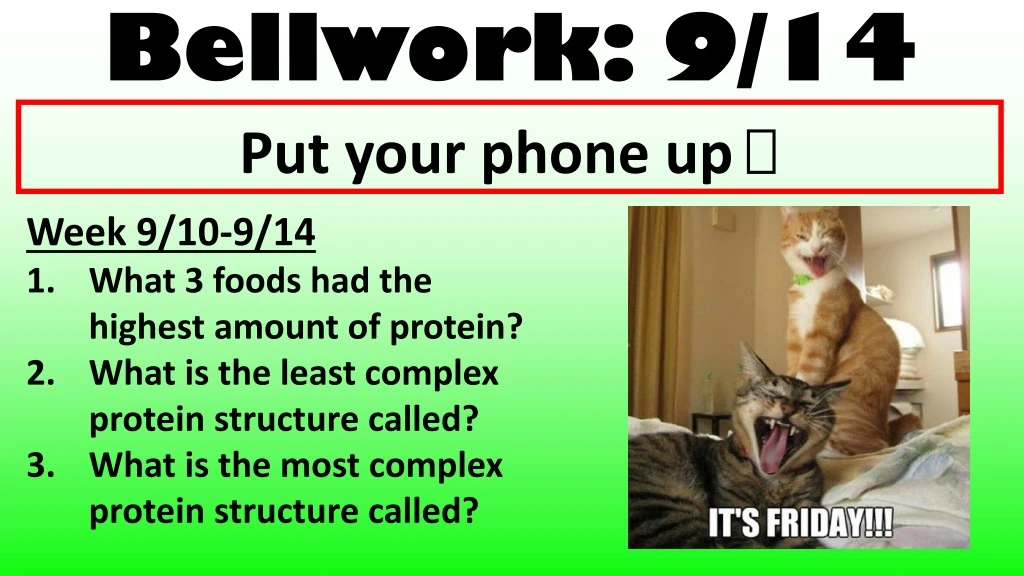 bellwork 9 14