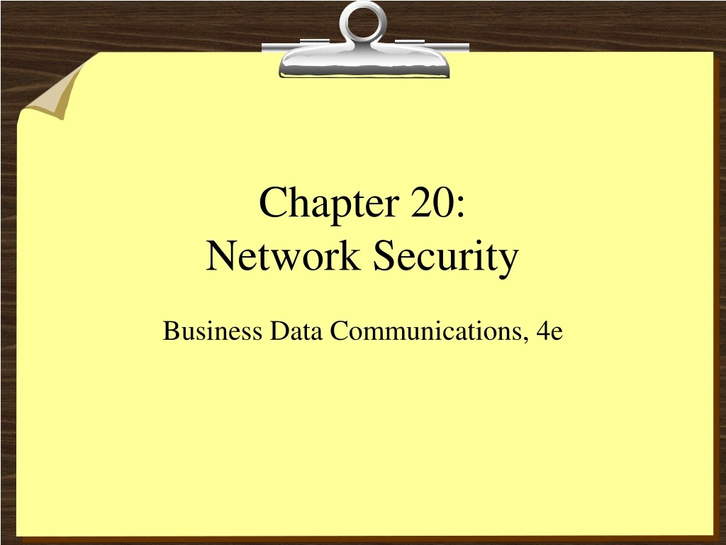 chapter 20 network security