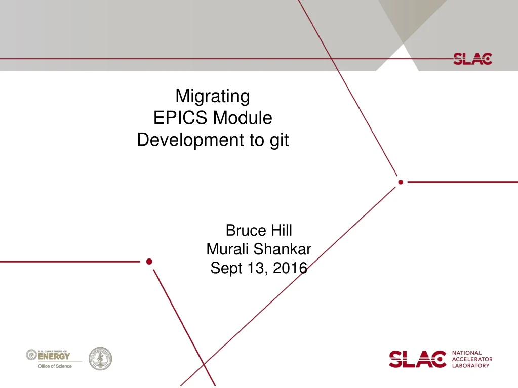 migrating epics module development to git