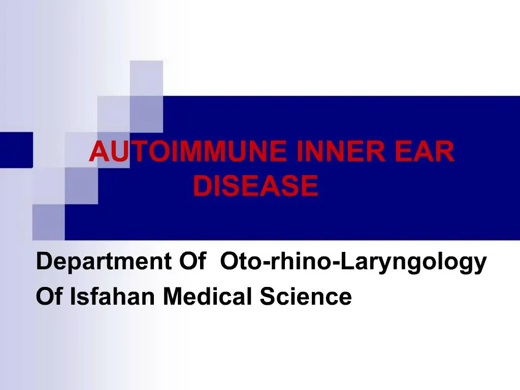 Ppt Autoimmune Inner Ear Disease Powerpoint Presentation Free