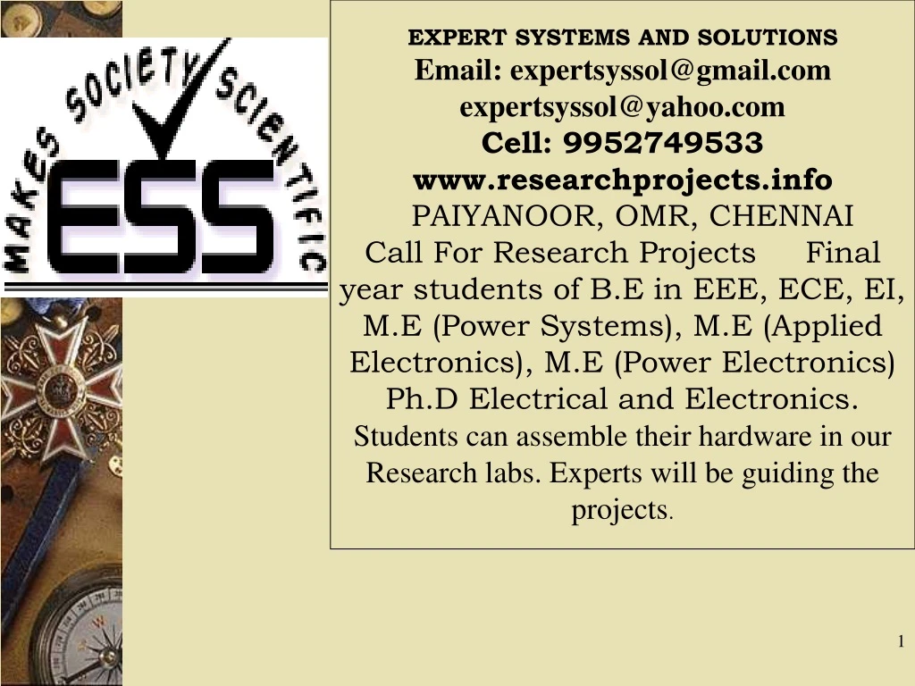 expert systems and solutions email