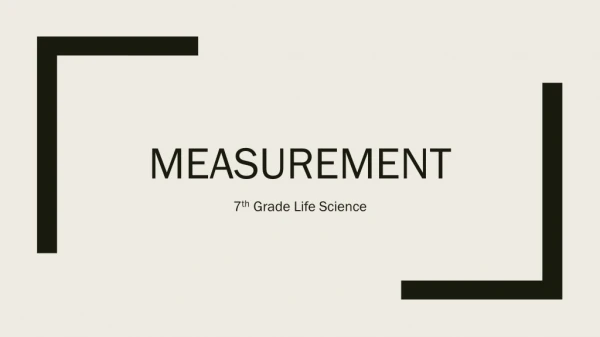 MeasurEment