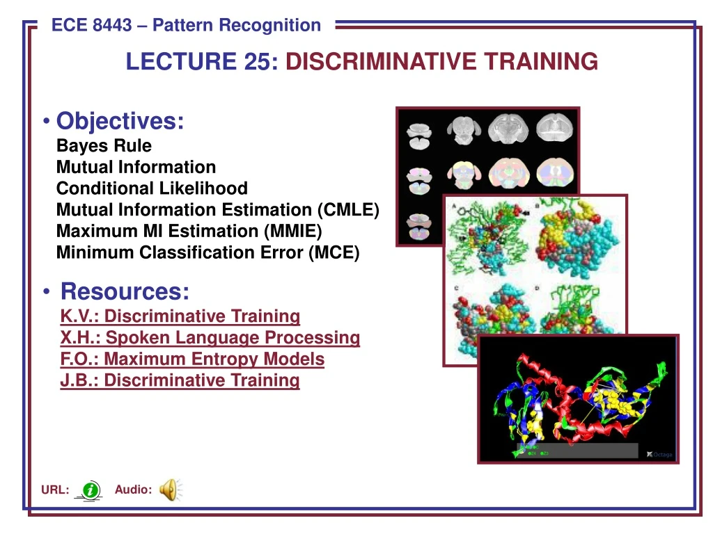 lecture 25 discriminative training