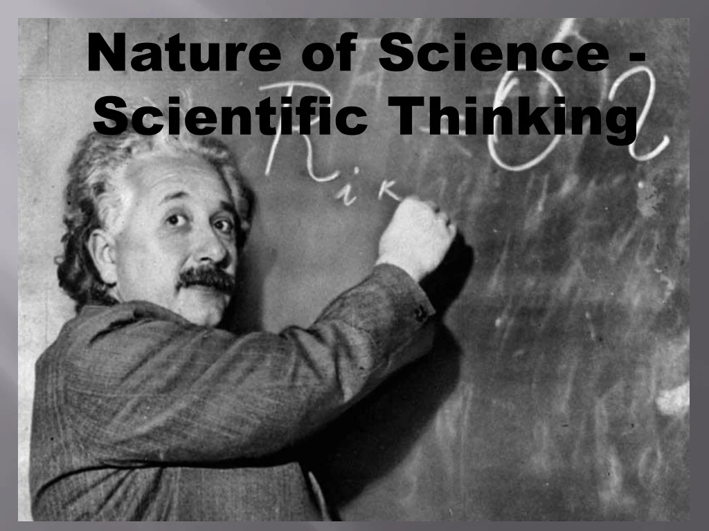 nature of science scientific thinking