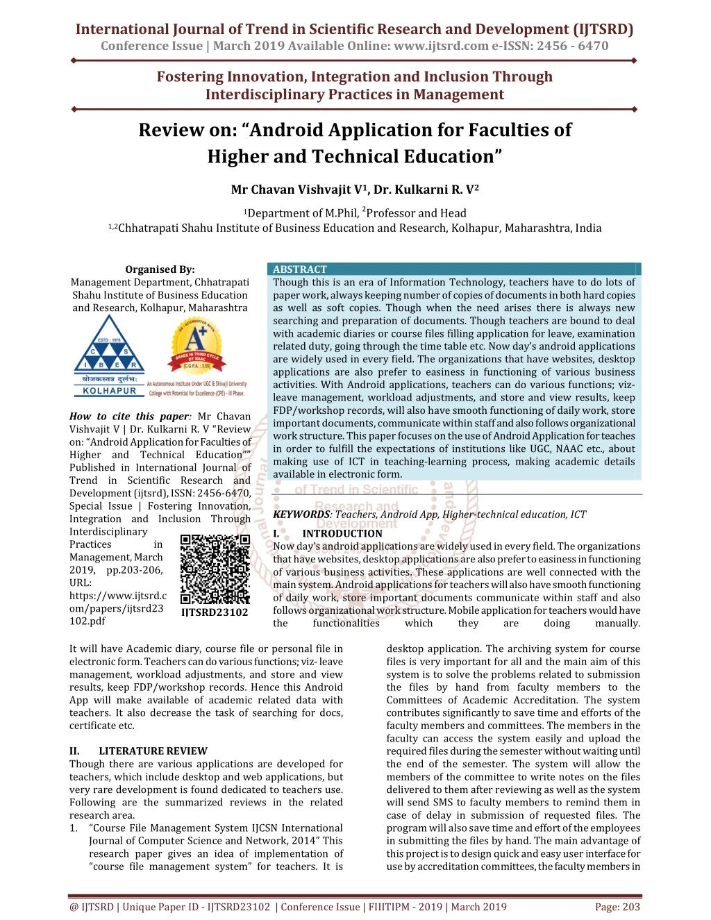 international journal of trend in scientific